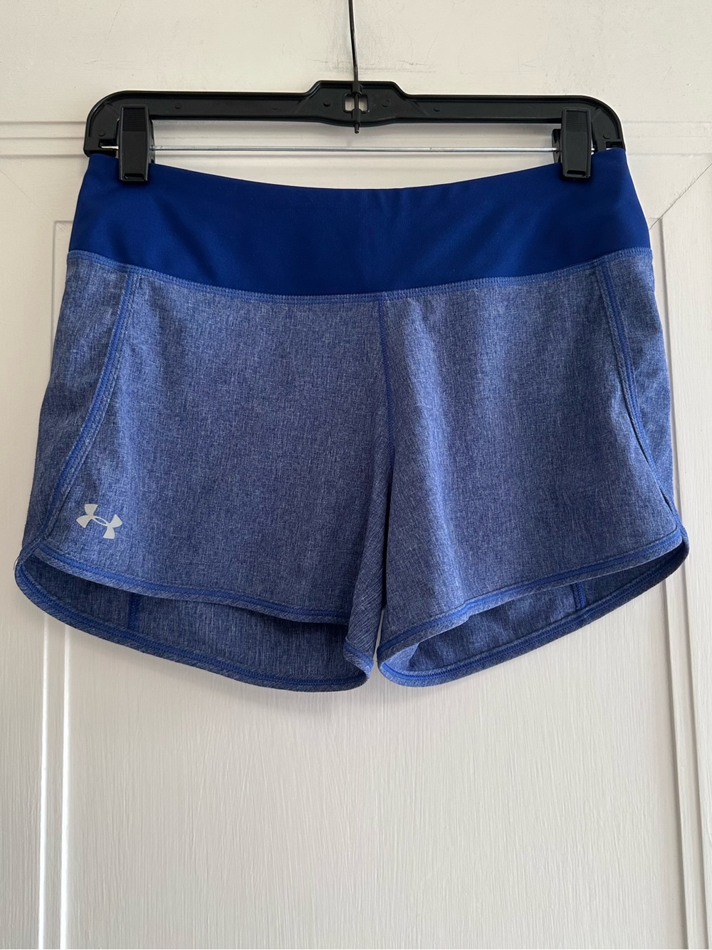Under Armour Blue Heather Athletic Shorts - Small